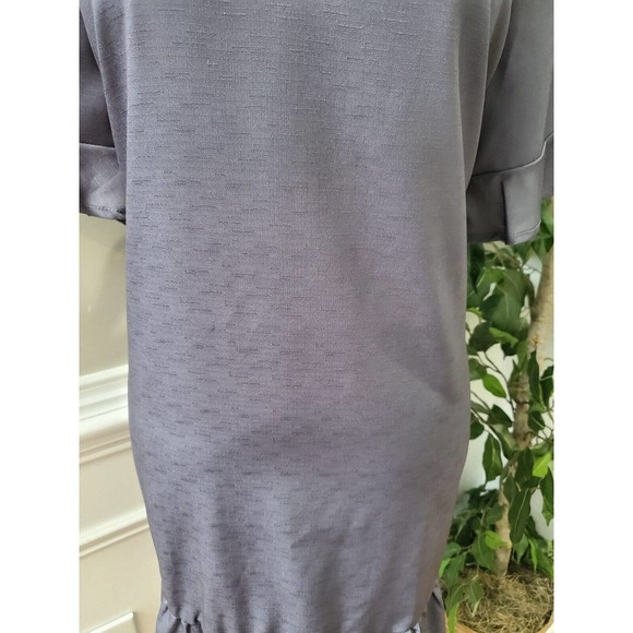 SHEIN Women's Solid Purp Polyester V-Neck Short Sleeve Knee Length Dress Size XL - Picture 4 of 10